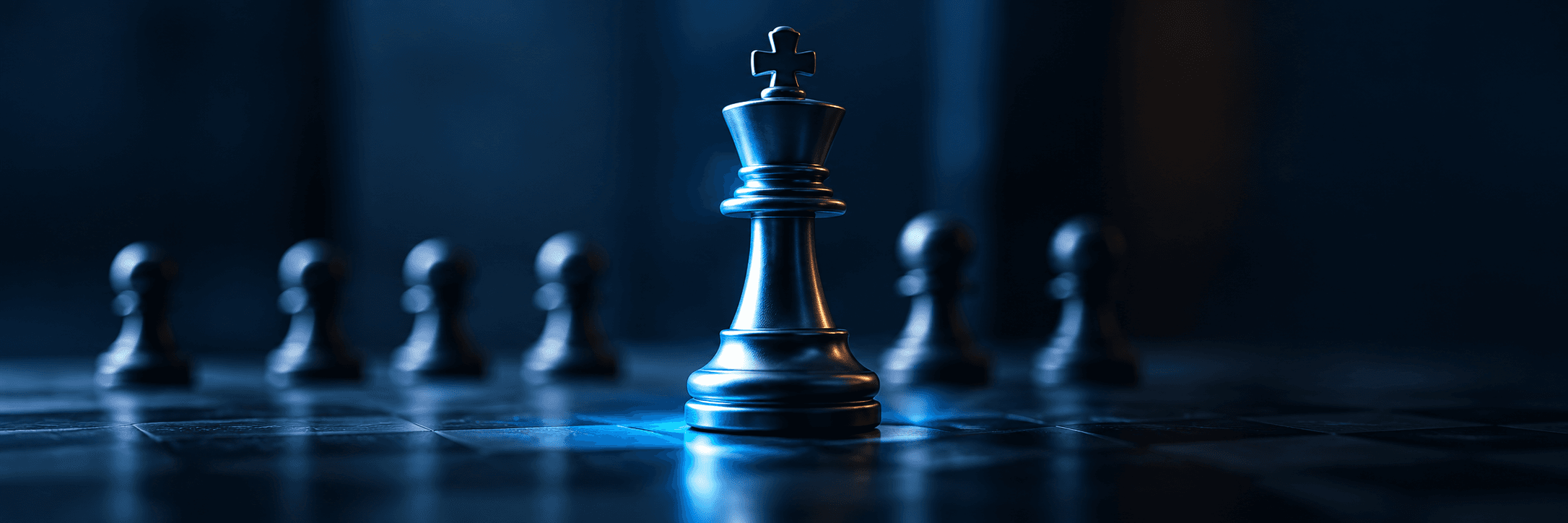 Chess king representing priority